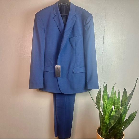 JB Britches Torino Wool Stretch Suit Blue Wool Sz 38R (Pants) 48R (Jacket) - Picture 3 of 16